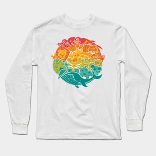 Animal Rainbow Long Sleeve T-Shirt